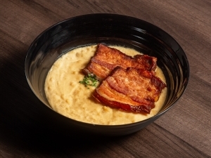 Sárgaborsófőzelék sült szalonnával